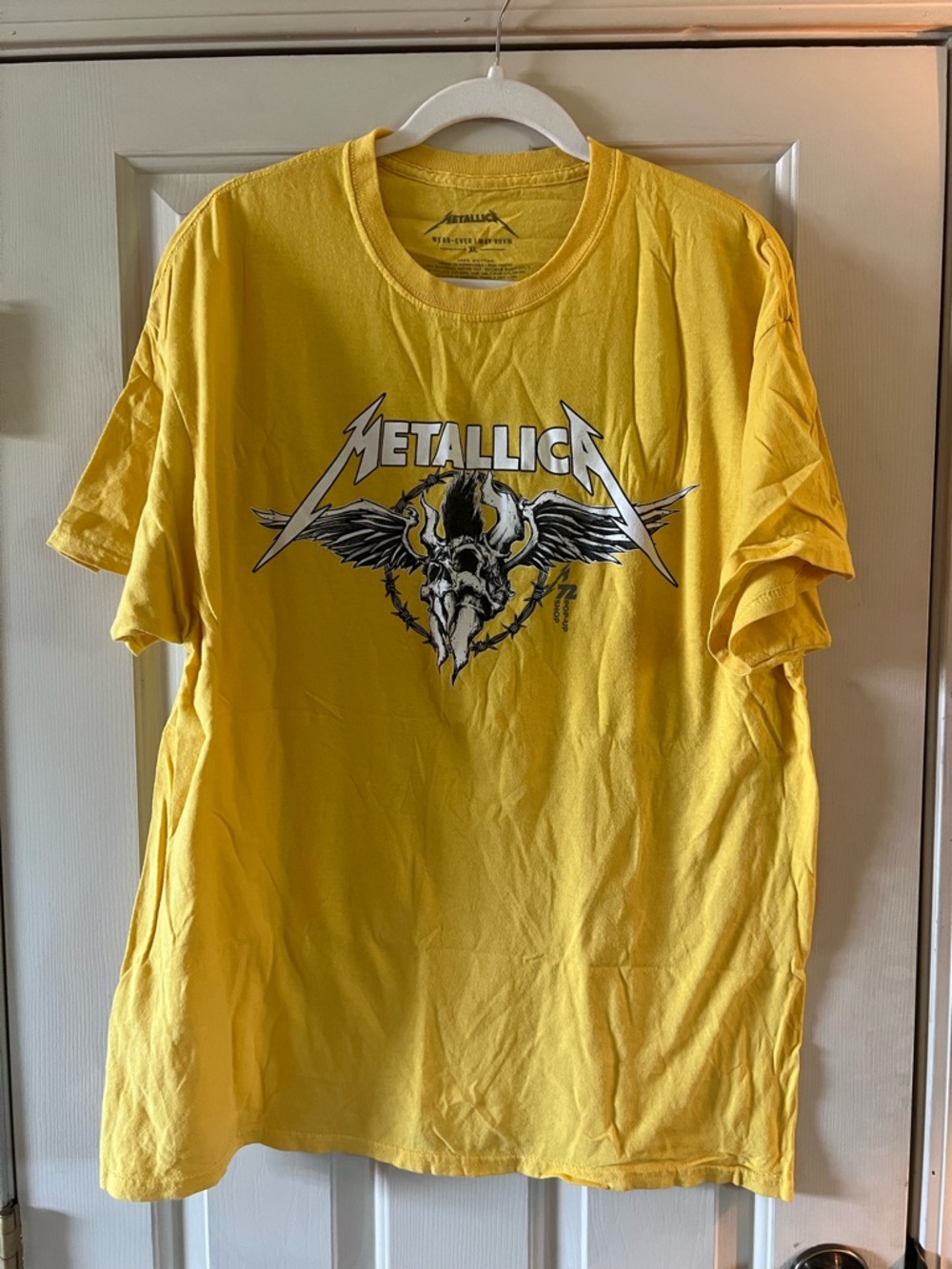Yellow Metallica Graphic Tee